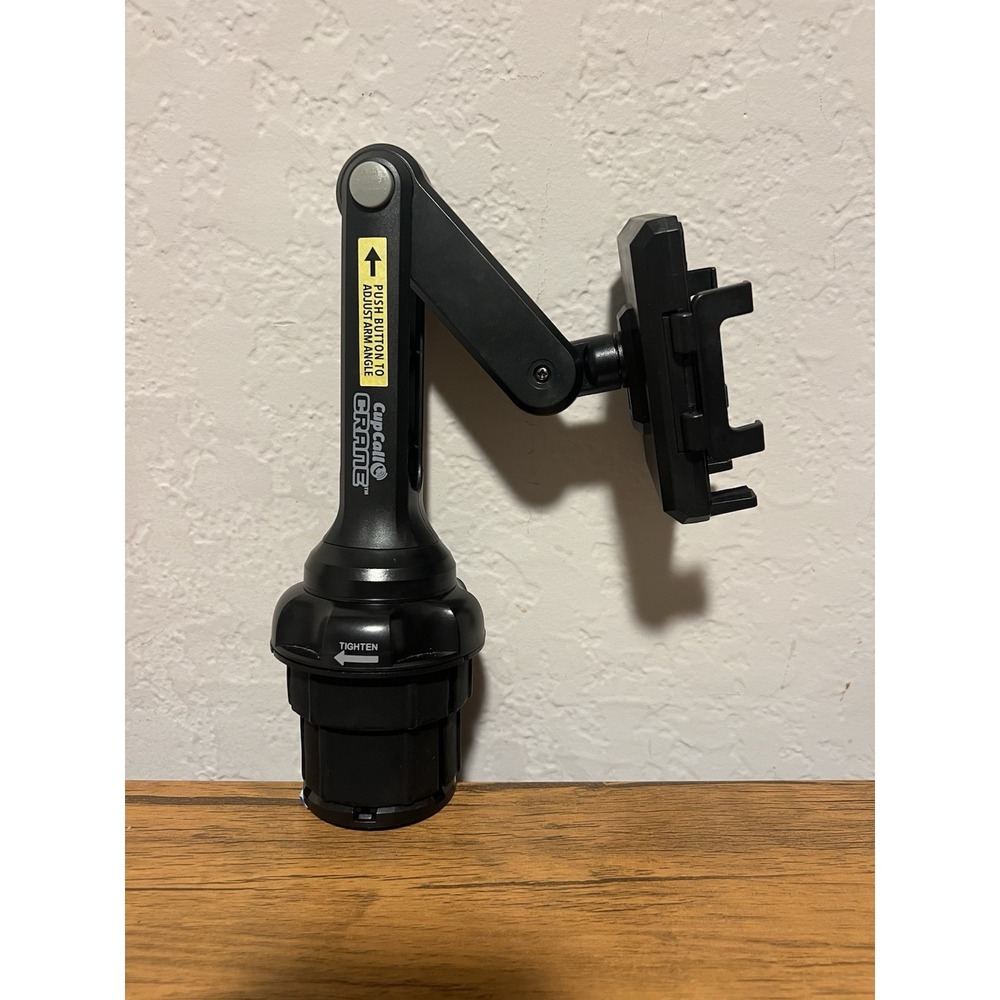 BulbHead Cup Call Crane Car Cell Phone Mount Holder Hands Free Rotate Tilt EUC
